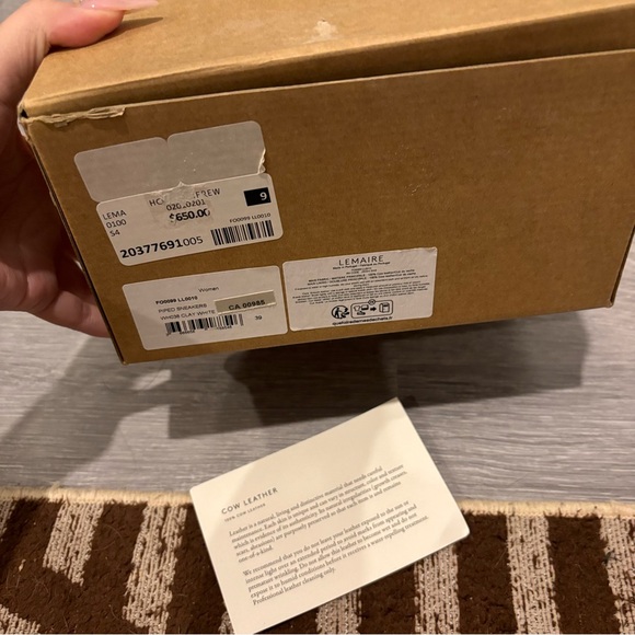 Lemaire Black Piped Sneakers - Picture 5 of 6